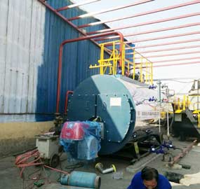 2 ton Gas Fired Steam Boiler for Laundry in Bahrain