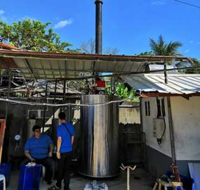 300 kg Vertical Steam Boiler in Philippines