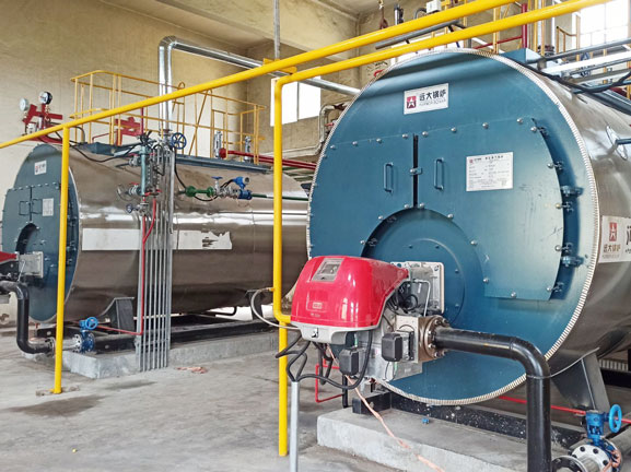 natural gas fired steam/hot water boiler