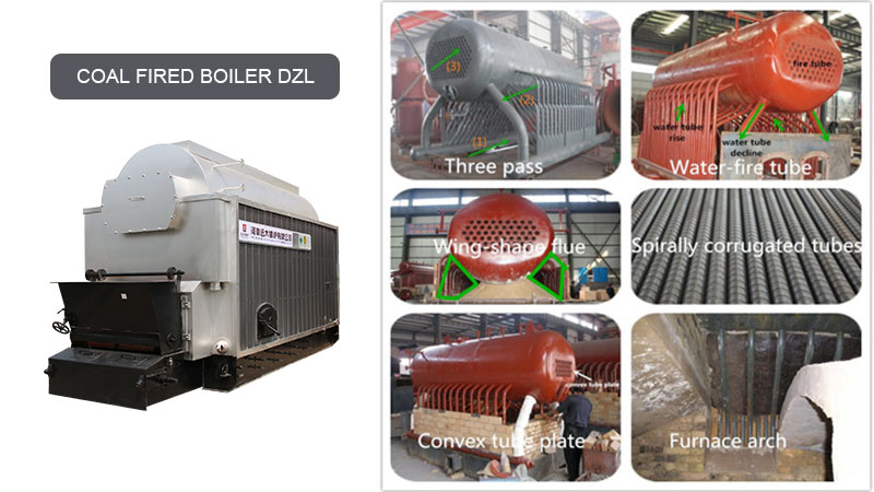 coal fired boiler dzl packaged type