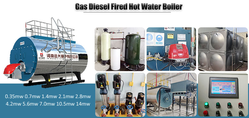gas oil boiler, hot water boiler, industrial hot water boiler