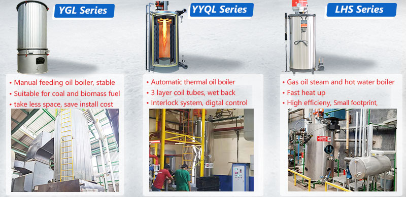 vertical thermal oil heaters, vertical steam boiler
