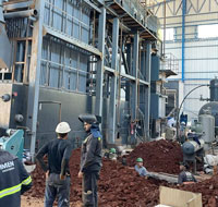 20 Ton ASME Standard Rice Husk Fired Boiler Rice Mill