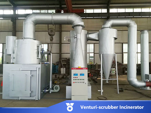 wet scrubber venturi incinerator for hospital