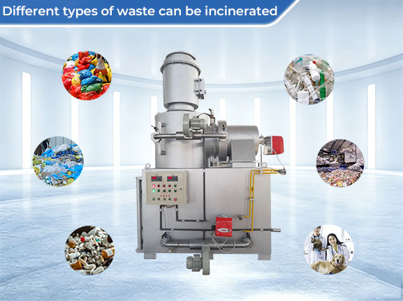 smokeless waste incinerator