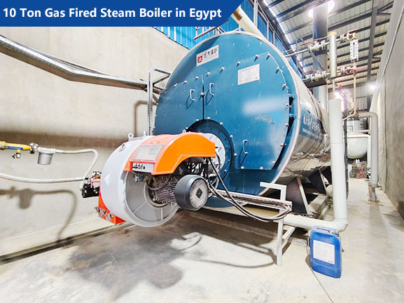 10-ton-horizontal-fire-tube-steam-boiler-installed-for-egypt-corrugated-paper-production-line