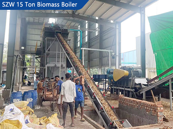 SZW-woodchip-biomass-boiler,water-tube-biomass-boiler,reciprocating-grate-biomass-boiler,membrane-wall-biomass-boiler