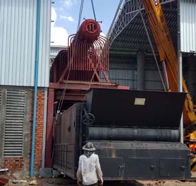 20 ton Biomass Boiler for Juice Factory in Cambodia