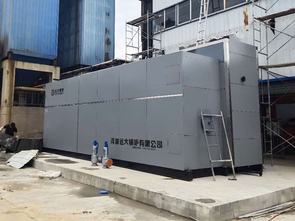 oil gas fired water tube boiler
