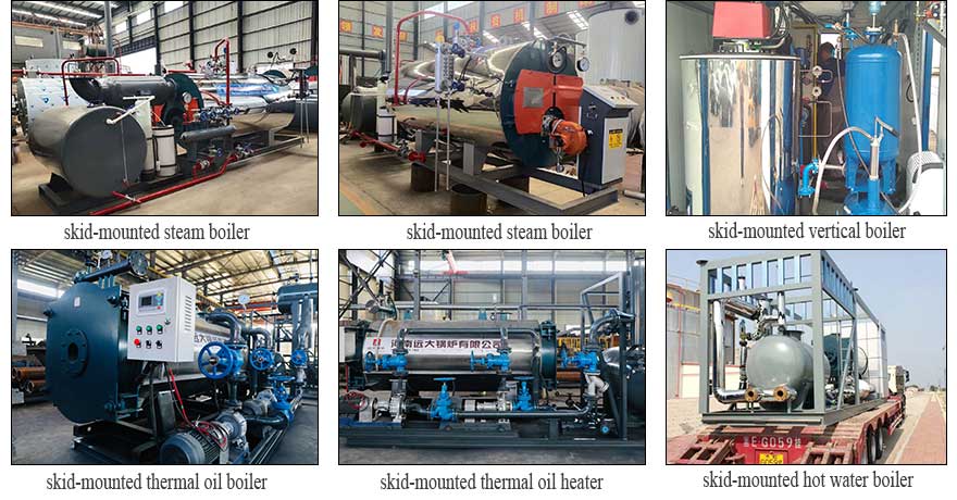 industrial skid-mounted steam boiler factory