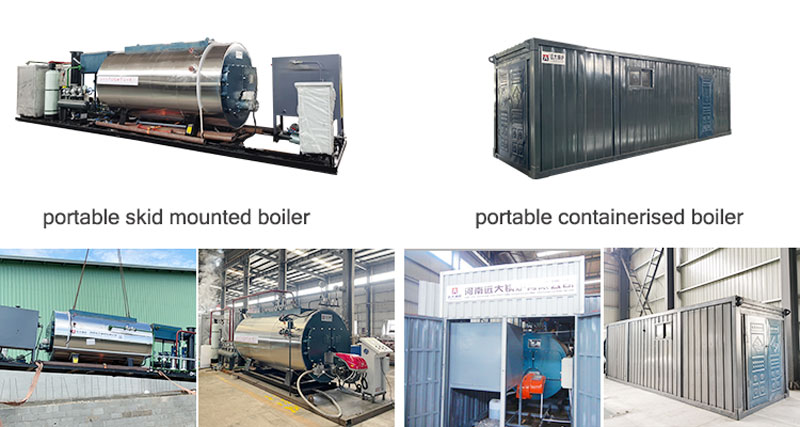 container steam boiler, mobile steam boilers