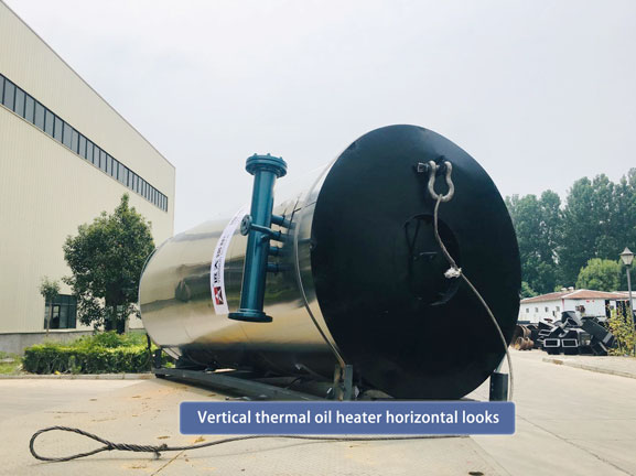 vertical gas fired thermic fluid heater