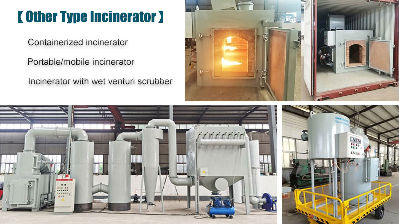 portable container type waste incinerator