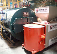 WNS Woodchips Burner 2.1 MW Hot Water Boiler for Tea Factory