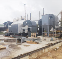 Columbia 4.2mw 150 psi Biomass Hot Water Boiler Used for Wooden Packaging Factory