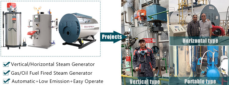 Gas Oil Fuel Type Steam Generator