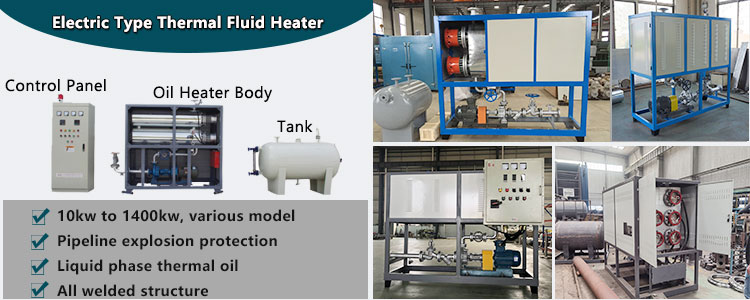 electric type thermal fluid heater boiler