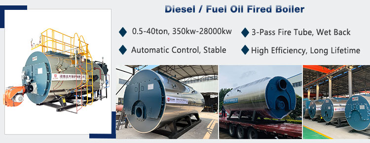Diesel Industrial Boiler, Diesel Steam Boiler, Diesel Fired Hot Water Boiler
