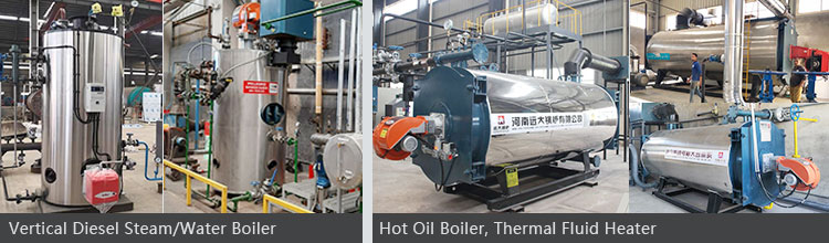 Vertical diesel boiler, hot oil boiler