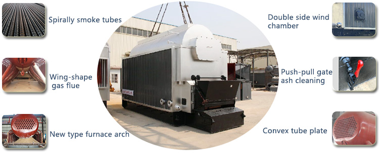 features of DZL coal boiler