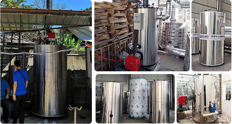 vertical fire tube boiler for laundry