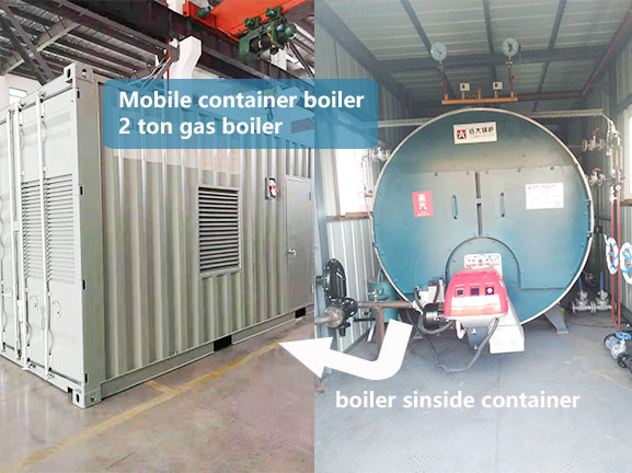 mobile containerised boiler