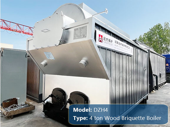 4 ton wood briquette boiler