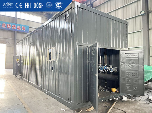 mobile containerised boiler