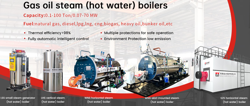 gas oil fired steam boiler and hot water boiler
