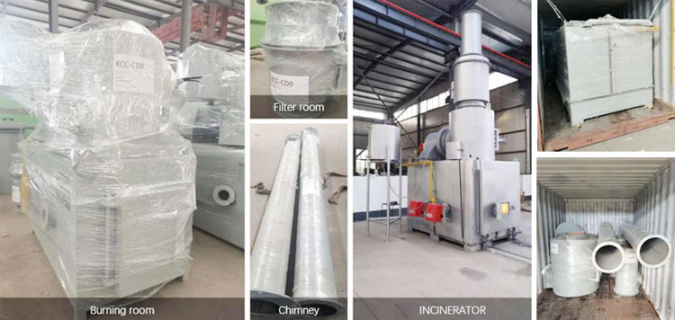 YDF easy to install waste inicnerator