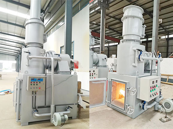 smokeless waste incinerator