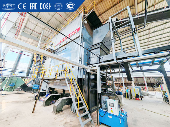 reciprocating grate biomass boiler