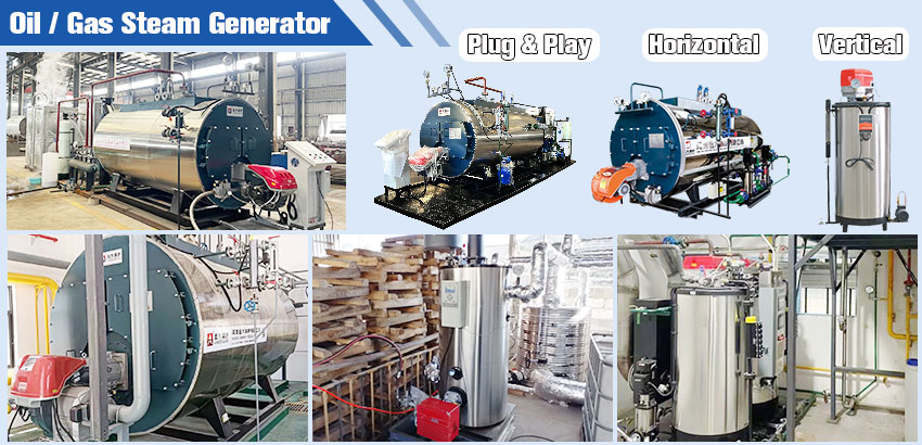 oil gas steam generator,horizontal steam generator, gas diesel burner steam generator