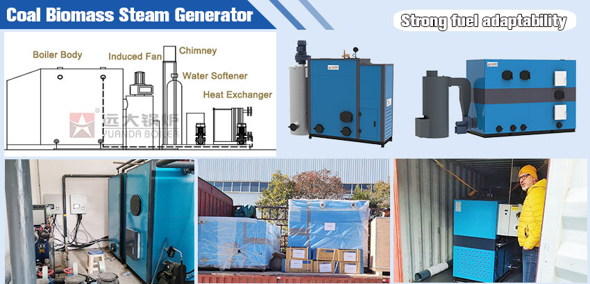 biomass steam generator, wood pellet steam generator, wood chip steam generator