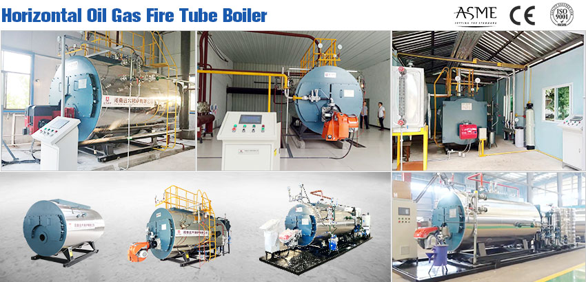 horizontal boiler, gas diesel lpg dual fuel hot water boiler