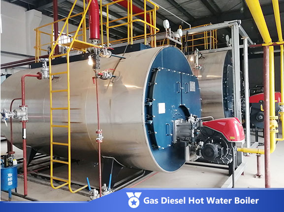 diesel lpg dual fuel hot water boiler
