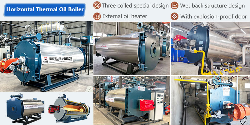 gas oil-horizonytal-thermal oil boiler