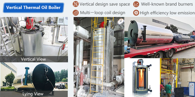 vertical-gas oil-thermal oil boiler