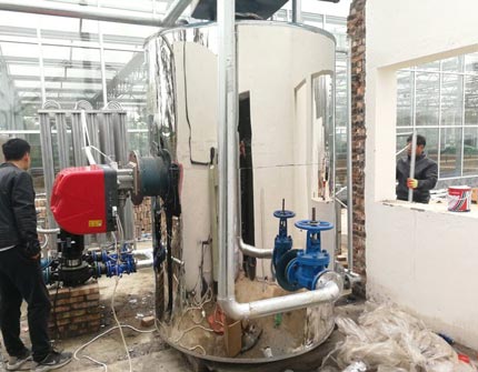 1 ton laundry steam boiler running by gas in vietnam