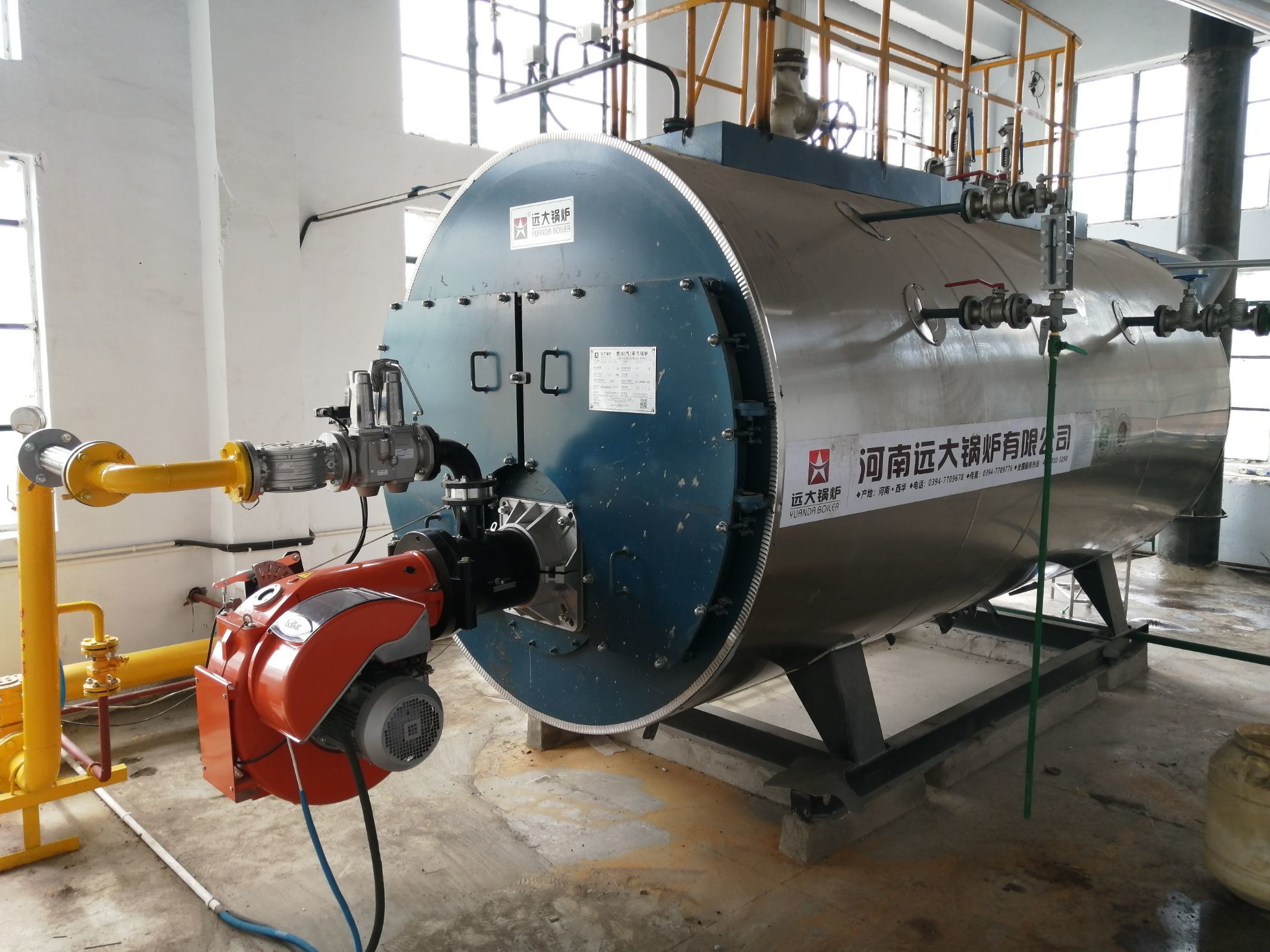 2000kg steam boiler for hotel in Thailand